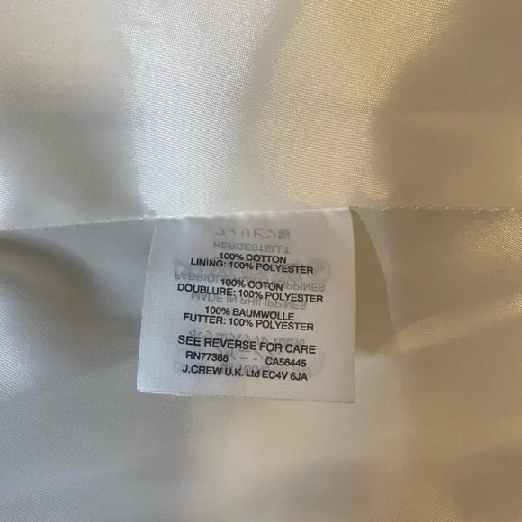 JCrew Blue & White Gingham Blazer Size 2 - Picture 9 of 9